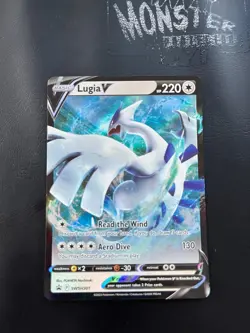 POKEMON LUGIA V SWSH301 HOLO SWORD & SHIELD BLACK STAR PROMO - Image 1