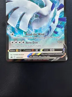POKEMON LUGIA V SWSH301 HOLO SWORD & SHIELD BLACK STAR PROMO - Image 4