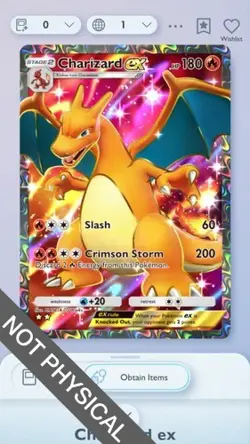 Pokemon TCG POCKET - Charizard Full Art 2⭐, Genetic Apex, English - Image 1
