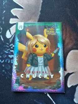 Bride of Chucky (Pikachu) #120 - Galaxy Holo - Electric Pikachu Cosplay Pokemon - Image 1