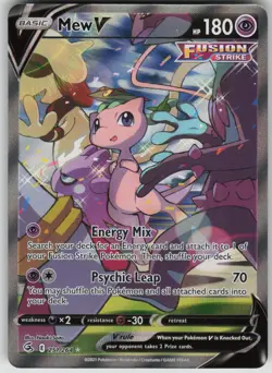 Pokemon TCG Mew V (Alternate Full Art) Ultra Rare SWSH08: Fusion Strike 251/264 - Image 1