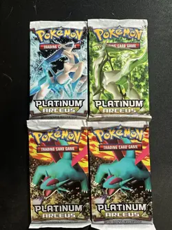 Pokemon Platinum Arceus 2009 Sealed Booster Packs x4 - Image 1