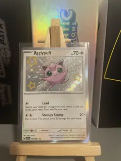 Jigglypuff 198/091 - Paldean Fates Baby Shiny - Near Mint - Pokemon Tcg - Image 1
