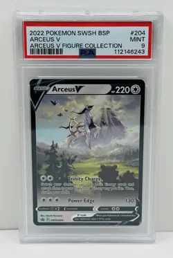 🔥PSA 9 MINT 2022 Pokemon Arceus Figure Collection ARCEUS V #204 BSP Promo!🔥 - Image 1