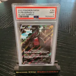 REGIDRAGO V - PSA MINT 9 - 2022 POKEMON SWSH SILVER TEMPEST - #184 - Image 1