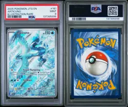 2025 POKEMON JTG EN-JOURNEY TOGETHER ILLUSTRATION RARE #161 ARTICUNO PSA 9 - Image 3