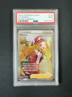 Serena 193 PSA 9 ULTRA RARE FULL ART TRAINER Silver Tempest POKEMON TCG F37 - Image 1