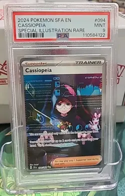 2024 Pokemon Shrouded Fable Cassiopeia #094 Special Illustration Rare PSA 9 Mint - Image 1