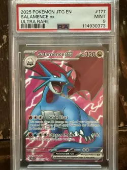 Pokemon Salamence ex Ultra Rare Holo 177/159 Sv09 Journey Together PSA 9 2025 - Image 1