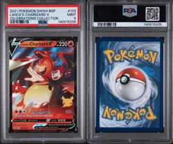 #2 2021 Pokemon SWSH BSP Celebrations Collection #133 Lance's Charizard V PSA 9 - Image 3