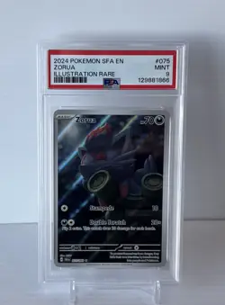 2024 POKEMON SFA EN-SHROUDED FABLE ILLUSTRATION RARE #075 ZORUA PSA 9 Mint - Image 1