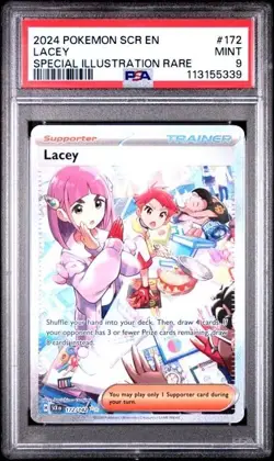 LACEY #172 PSA 9 2024 Pokemon SV6a Stellar Crown Special Illustration Rare Mint - Image 1
