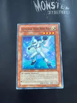 YUGIOH ELEMENTAL HERO NEOS ALIUS SUPER RARE TAEV-EN018 1ST EDITION - Image 1