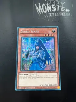 YUGIOH DENKO SEKKA PRISMATIC SECRET RARE MP25-EN136 1ST EDITION - Image 1