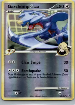 Pokemon Garchomp C Lv. 62 Supreme Victors 60/147 Trading Card LP Reverse holo - Image 1