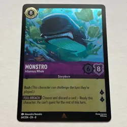Monstro 64/204 Disney Lorcana Reign of Jafar Rare Cold Foil Card NM - Image 1