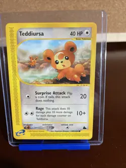 Teddiursa 109/144 Pokemon Skyridge Regular Card - NM - Image 1