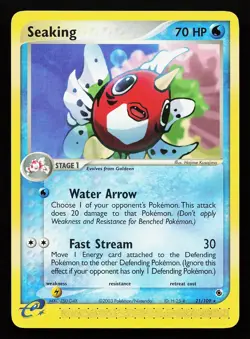 Seaking 21/109 Rare EX Ruby & Sapphire Pokemon Card - Image 1