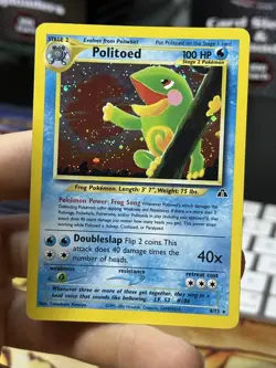 Politoed 8/75 Neo Discovery 2001 Holo Rare WOTC Pokemon Card TCG - Image 3