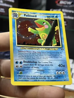 Politoed 8/75 Neo Discovery 2001 Holo Rare WOTC Pokemon Card TCG - Image 5
