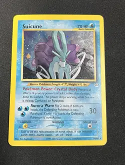Pokemon TCG Suicune Neo Revelation Holo Card 14/64 Unlimited Rare Wotc Holo LP - Image 1