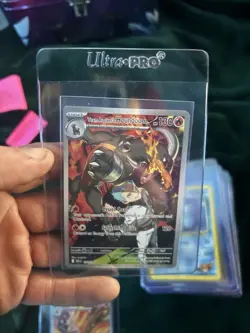 Pokemon TCG Team Rockets Houndoom Illustration Rare Card 191/182 Destined Rivals - Image 1