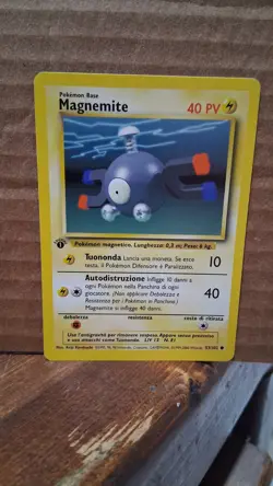 Pokemon TCG Magnemite Base Set, 1st Edition Common Card 53/102 NM-MINT - Image 2