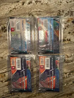 Pokemon Sun & Moon Cosmic Eclipse (4) 3-Card Booster Packs Art Set 2019 Sealed - Image 2