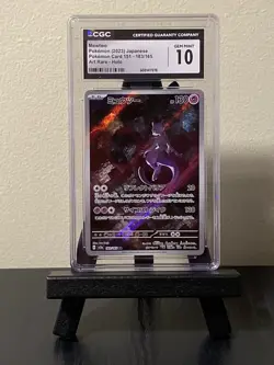 Mewtwo CGC 10 GEM MINT 151 Promo Japanese Art Rare Holo Pokemon TCG Card SV2a - Image 1