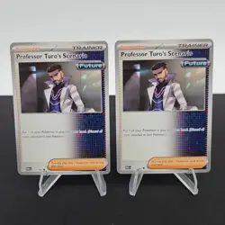 2x Professor Turo's Scenario 171/182 Pokemon Card Paradox Rift Playset - Image 1