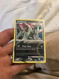 Pokemon TCG Arceus LV. 100 AR1 Platinum Holo Rare Card - Image 1
