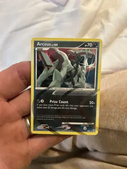 Pokemon TCG Arceus LV. 100 AR1 Platinum Holo Rare Card - Image 2