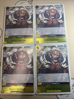 One Piece TCG OP14-108 Silvers Rayleigh X4 Playset Card Game CCG English - Image 1