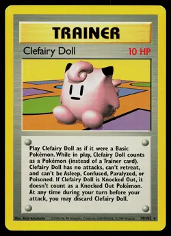 Pokemon Card - Clefairy Doll Base Set 70/102 Rare - Image 1
