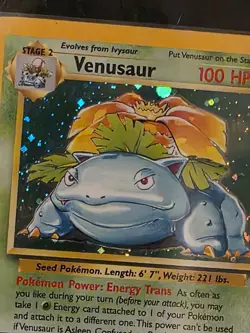 Pokemon 1999-2000 Venusaur Base set 2 Holo Raw Card - Image 3