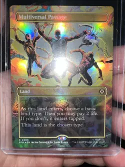 Magic The Gathering FOIL Multiversal Passage Borderless, Marvel's Spider-Man - Image 1