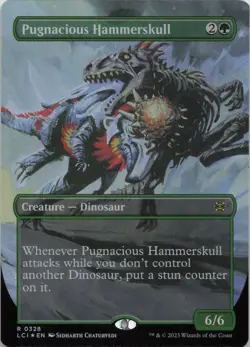 Pugnacious Hammerskull (Borderless) FOIL R The Lost Caverns of Ixalan 328 - MTG - Image 1