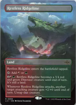 Restless Ridgeline (Borderless) R The Lost Caverns of Ixalan 350 NM MTG - Image 1