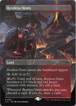 Restless Vents (Borderless) R The Lost Caverns of Ixalan 351 NM MTG - Image 1