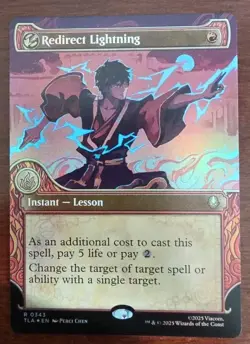 MTG Redirect Lightning (Showcase) #343 - Avatar: The Last Airbender FOIL RARE - Image 1