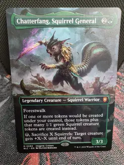 Chatterfang, Squirrel General (Borderless) Commander: Bloomburrow Regular - Image 1