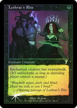 7th Edition MTG FOIL Leshrac's Rite Magic - Image 1
