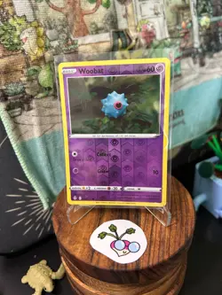 Pokemon TCG - Woobat (Reverse Holo) - Evolving Skies - 68/203 - Common - Image 1