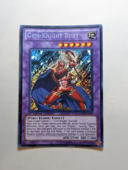Gem-Knight Ruby - HA05-EN019 - Secret Rare 1st Edition Yugioh - Image 1