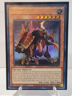 Yugioh Swordsoul Auspice Chunjun MAMA-EN037 Ultra Rare 1st ed NM - Image 1
