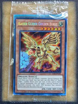 Yugioh Kaiser Glider Golden Burst LDS3-EN136 Secret Rare Limited Edition SEALED - Image 1