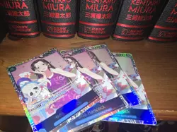 One Piece TCG Romance Dawn OP01-078 EN Boa Hancock SR Foil playset x4 - Image 1