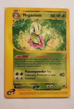 Meganium 54/165 Non Holo Expedition Base Set Pokemon Card Rare Vintage - Image 1