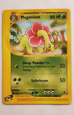 Pokemon Card - Meganium Expedition 53/165 Rare Non Holo - Image 1