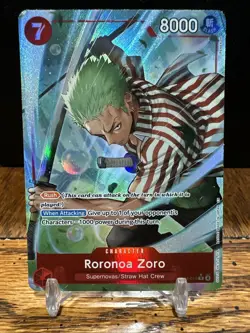 One Piece TCG OP14-015 Roronoa Zoro AA Alt Art Card Game CCG ENGLISH - Image 3